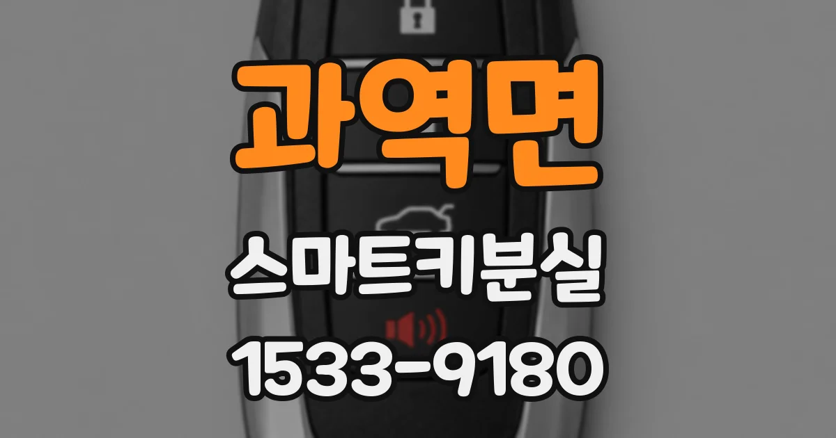 과역면 스마트키분실