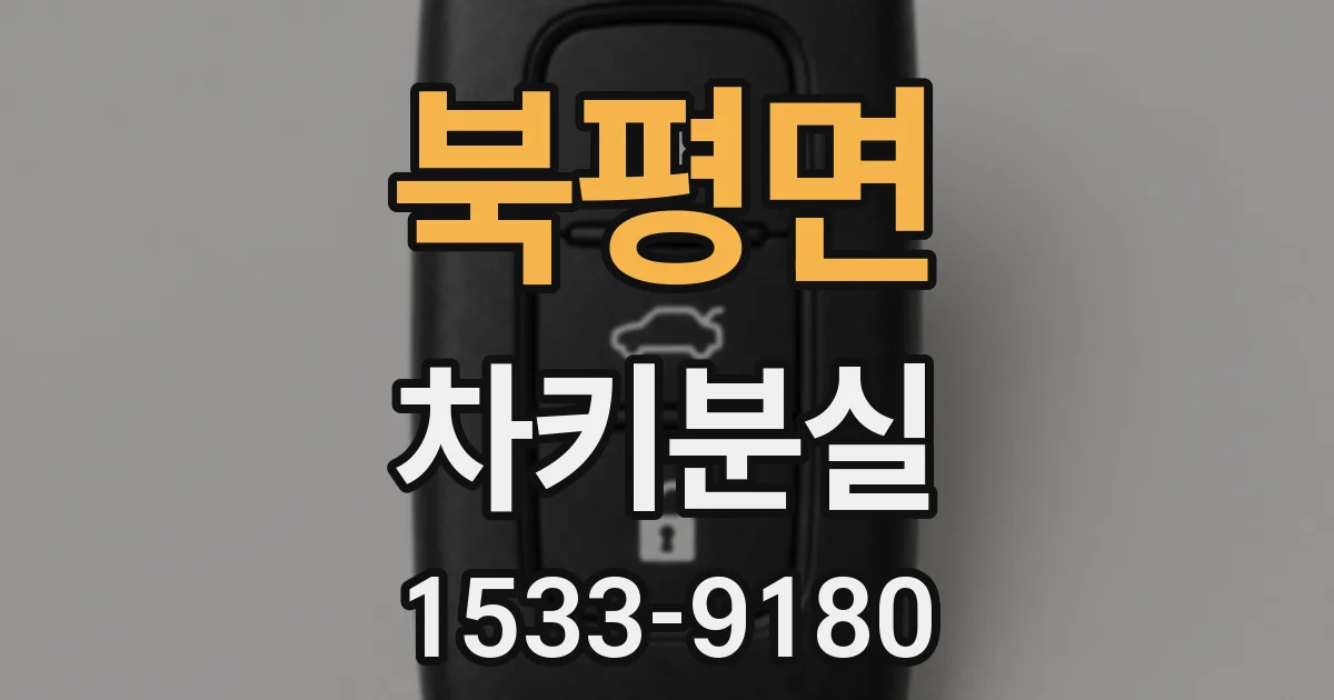 북평면 차키분실