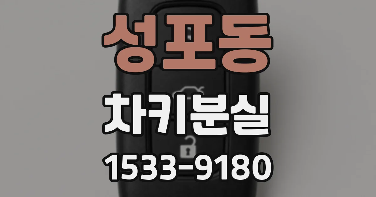 성포동 차키분실