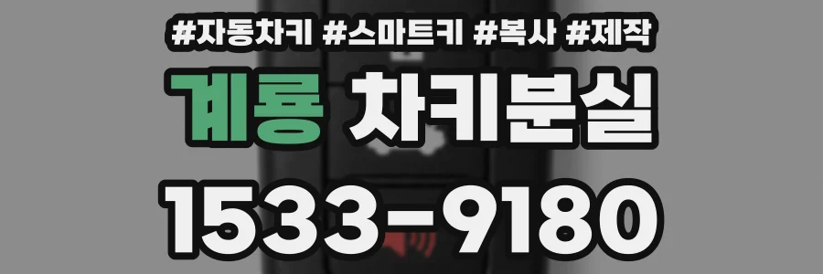 계룡 차키분실