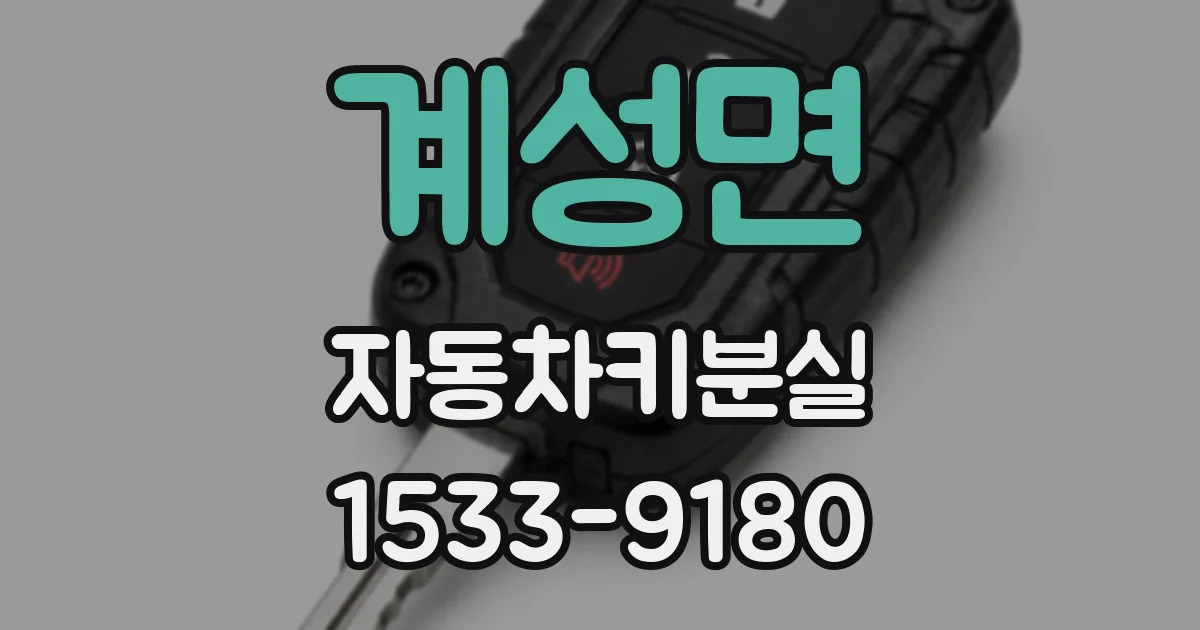 계성면 자동차키분실