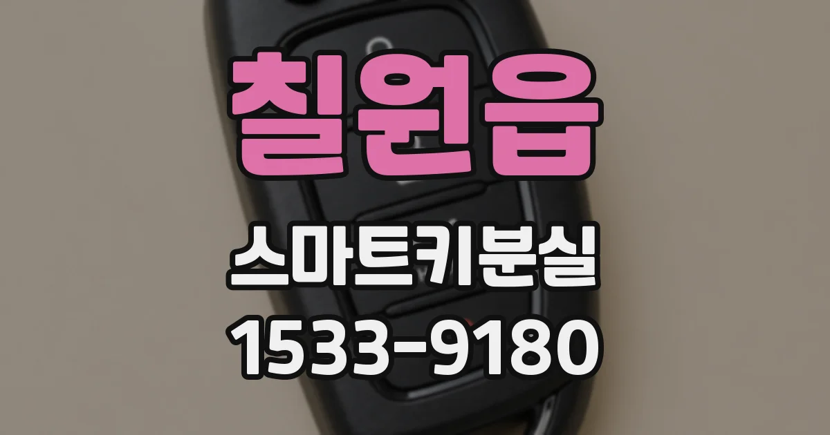 칠원읍 스마트키분실