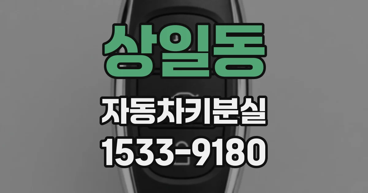 상일동 자동차키분실