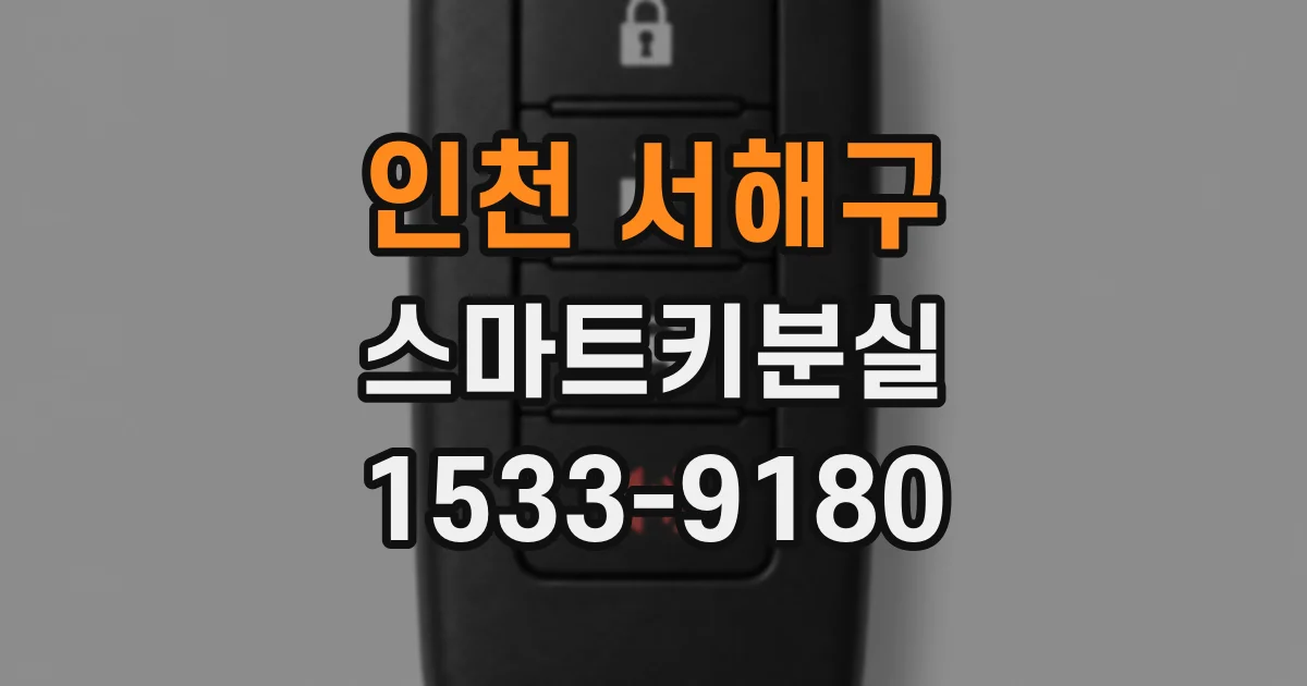 인천 서해구 스마트키분실