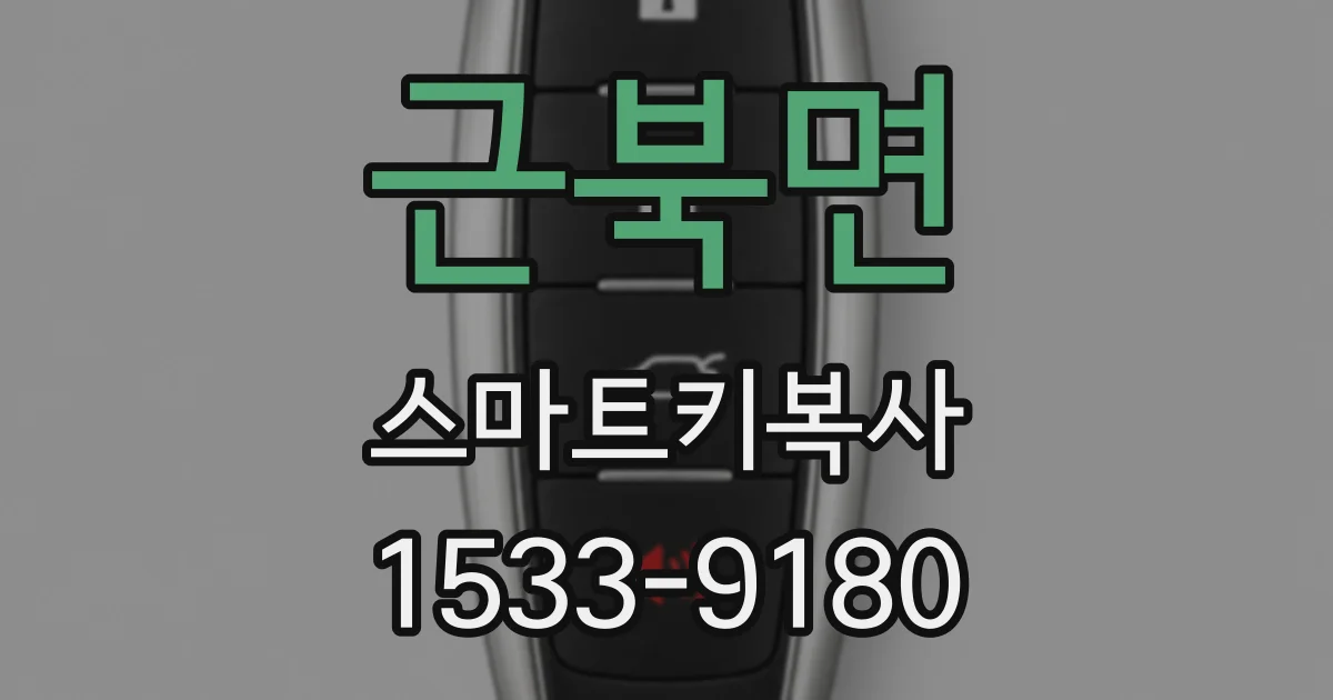 근북면 스마트키복사