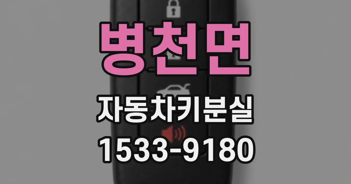 병천면 자동차키분실