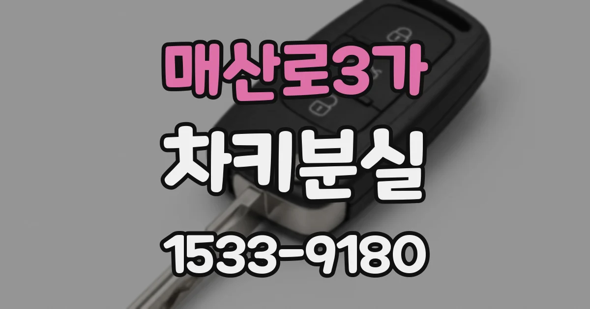 매산로3가 차키분실