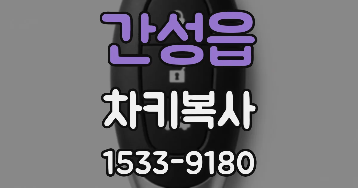 간성읍 차키복사