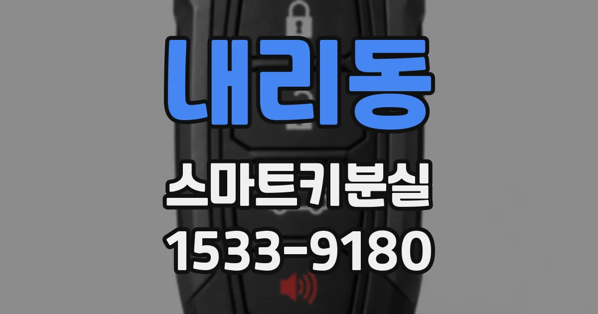 내리동 스마트키분실