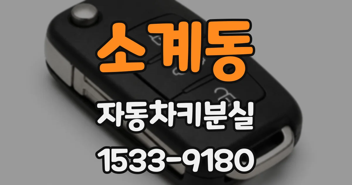소계동 자동차키분실