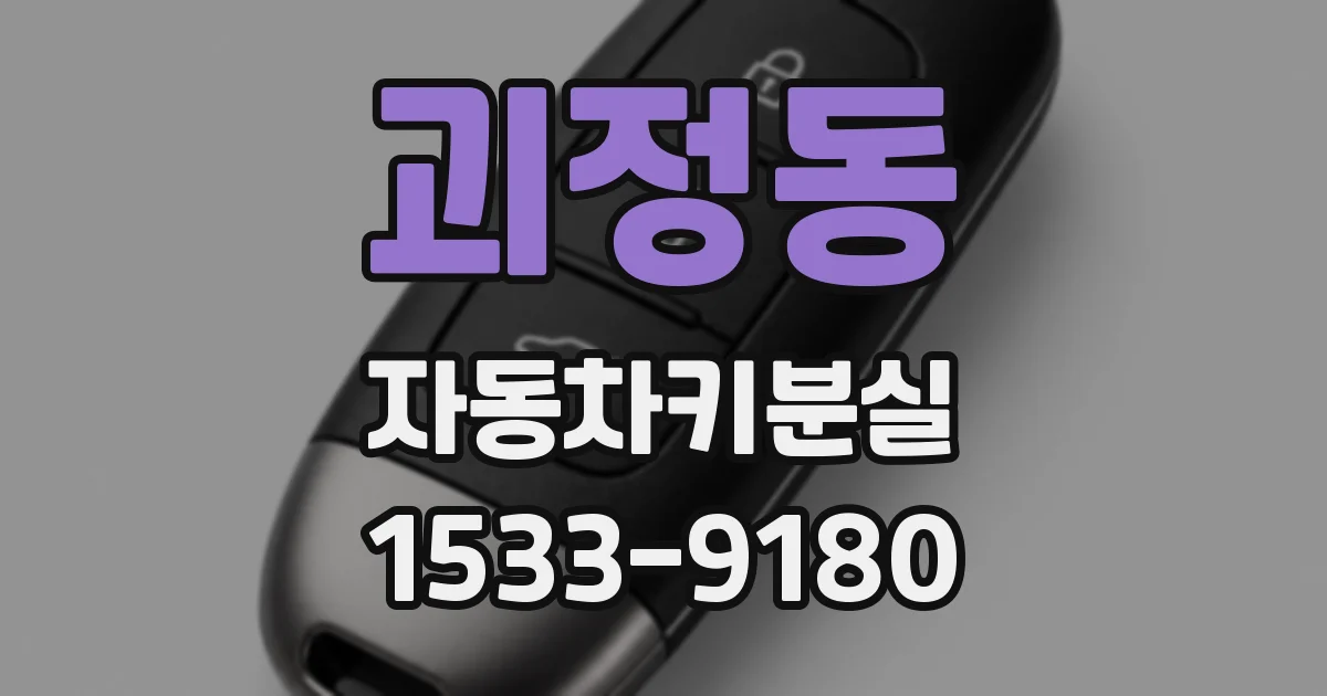 괴정동 자동차키분실