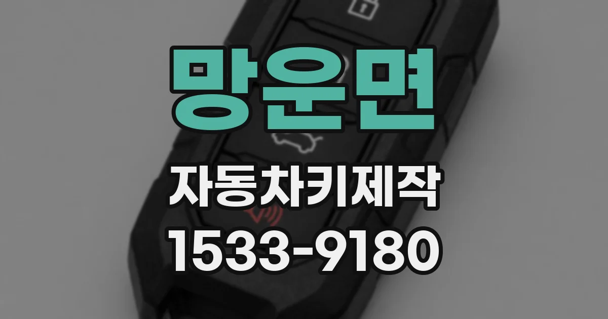 망운면 자동차키제작