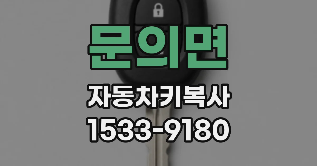 문의면 자동차키복사