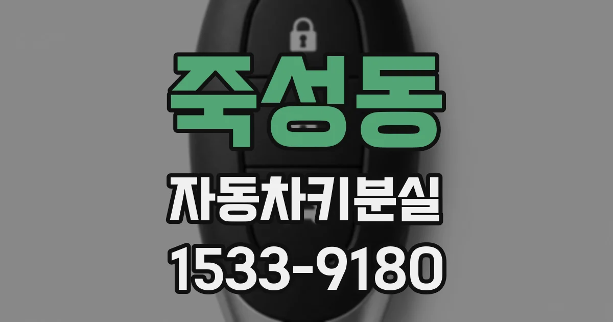 죽성동 자동차키분실