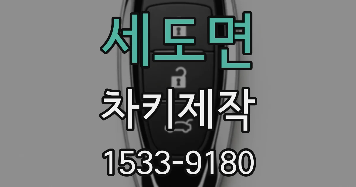 세도면 차키제작