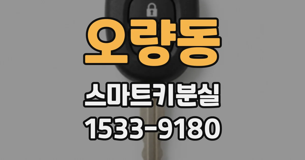 오량동 스마트키분실