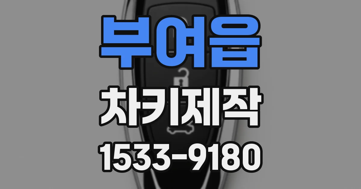 부여읍 차키제작