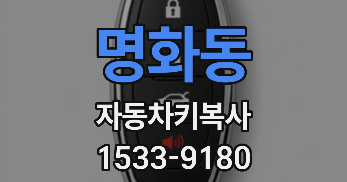 명화동 자동차키복사