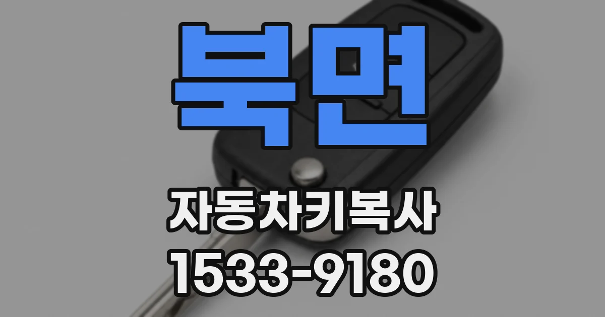 북면 자동차키복사