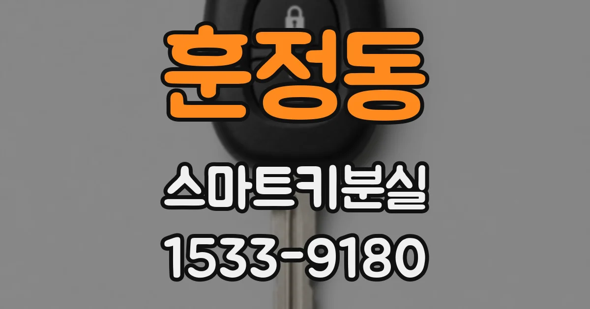 훈정동 스마트키분실