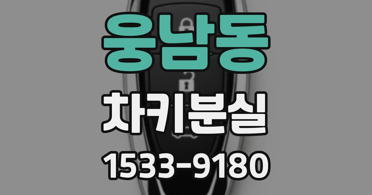 웅남동 차키분실