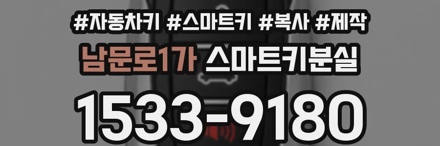 남문로1가 스마트키분실