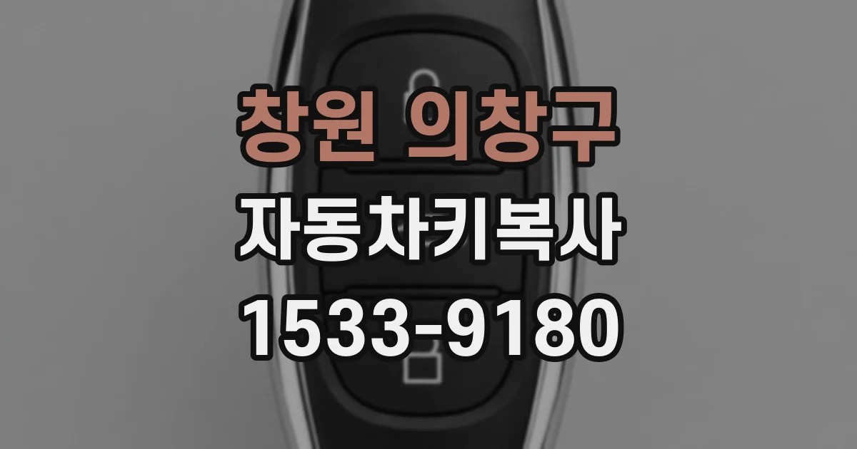 창원 의창구 자동차키복사