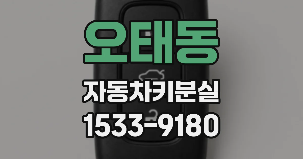 오태동 자동차키분실