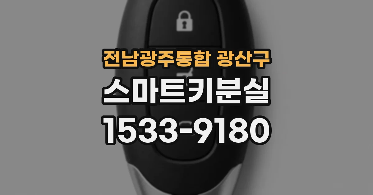 전남광주통합 광산구 스마트키분실