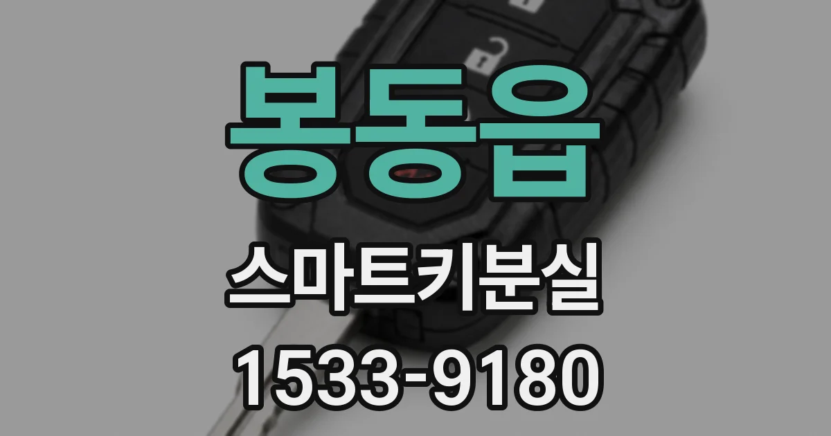 봉동읍 스마트키분실