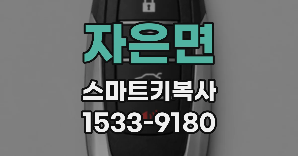 자은면 스마트키복사