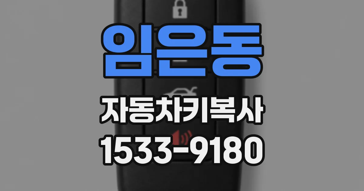 임은동 자동차키복사