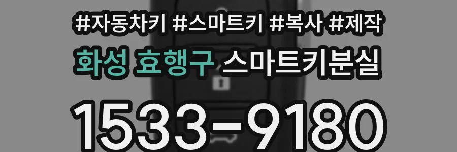 화성 효행구 스마트키분실