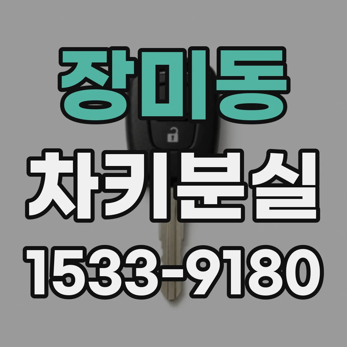 장미동 차키분실