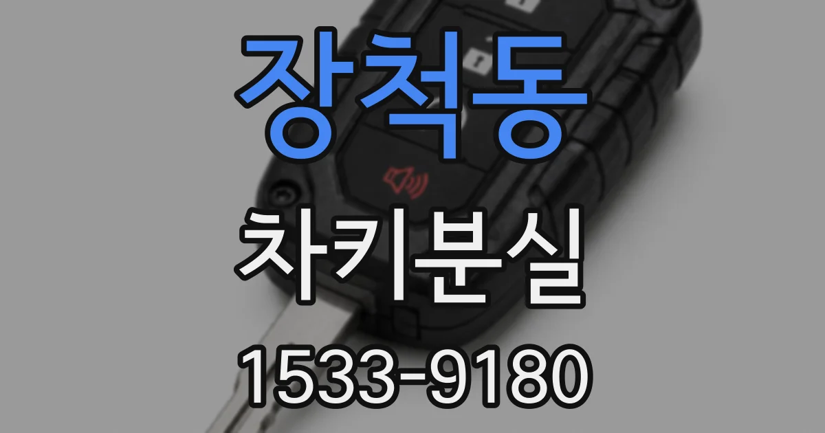 장척동 차키분실