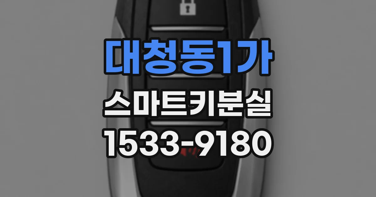 대청동1가 스마트키분실