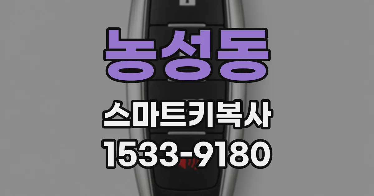 농성동 스마트키복사