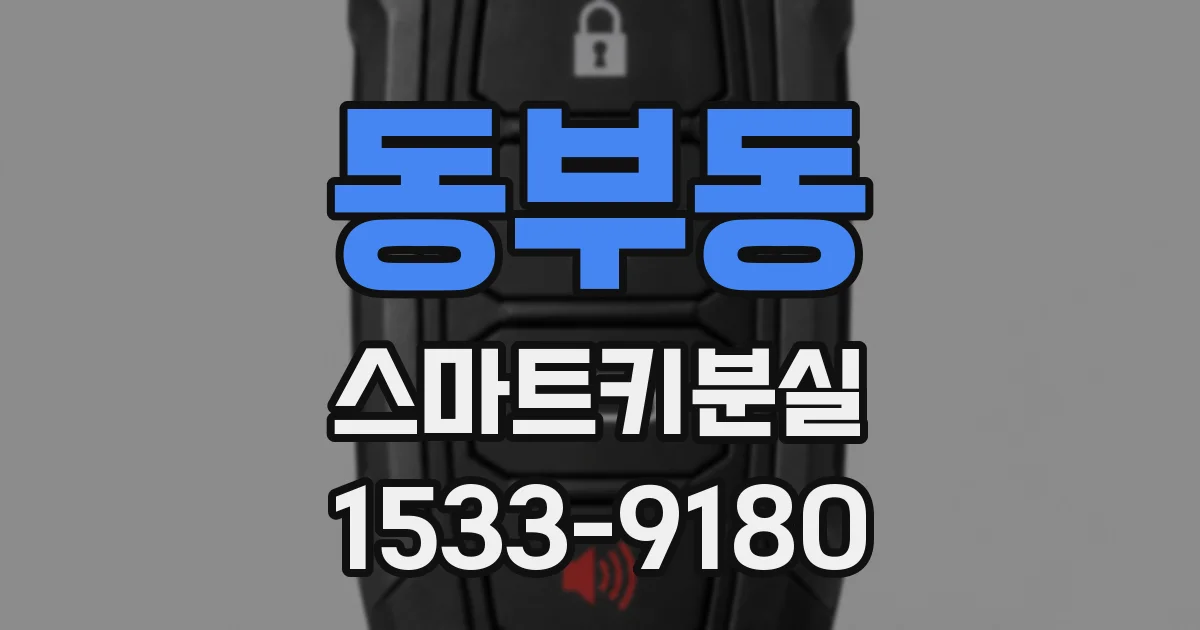 동부동 스마트키분실
