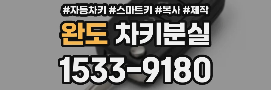 완도 차키분실