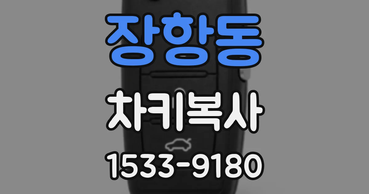 장항동 차키복사
