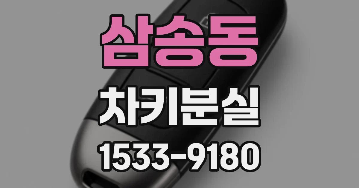 삼송동 차키분실