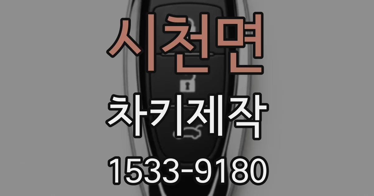 시천면 차키제작