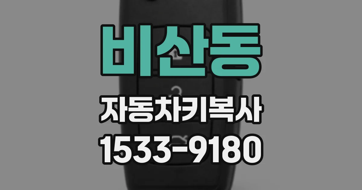 비산동 자동차키복사