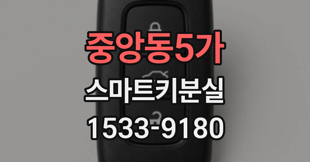 중앙동5가 스마트키분실