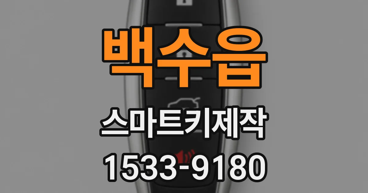 백수읍 스마트키제작