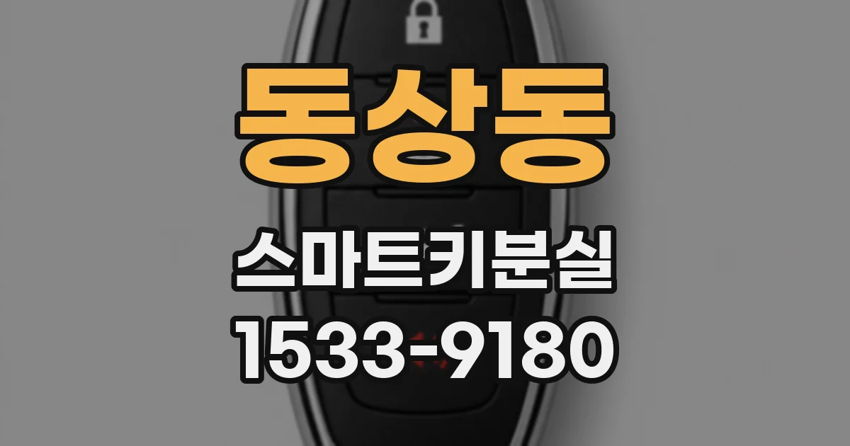 동상동 스마트키분실