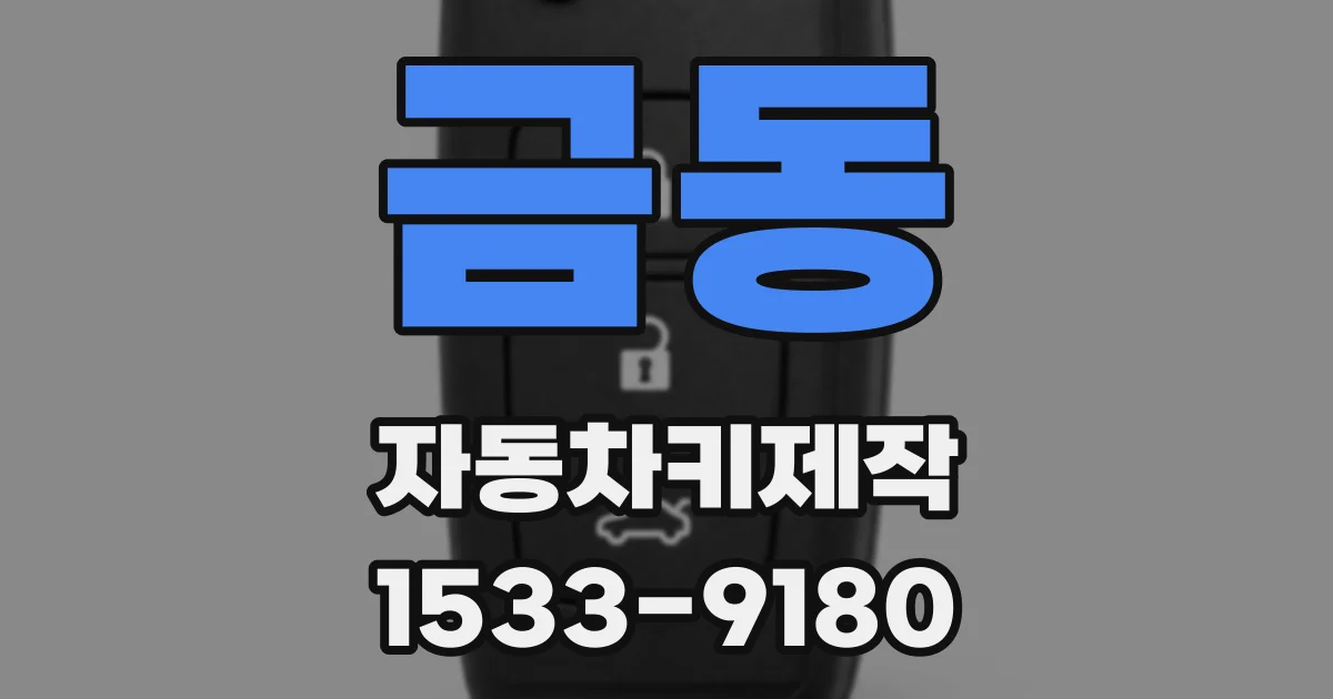 금동 자동차키제작