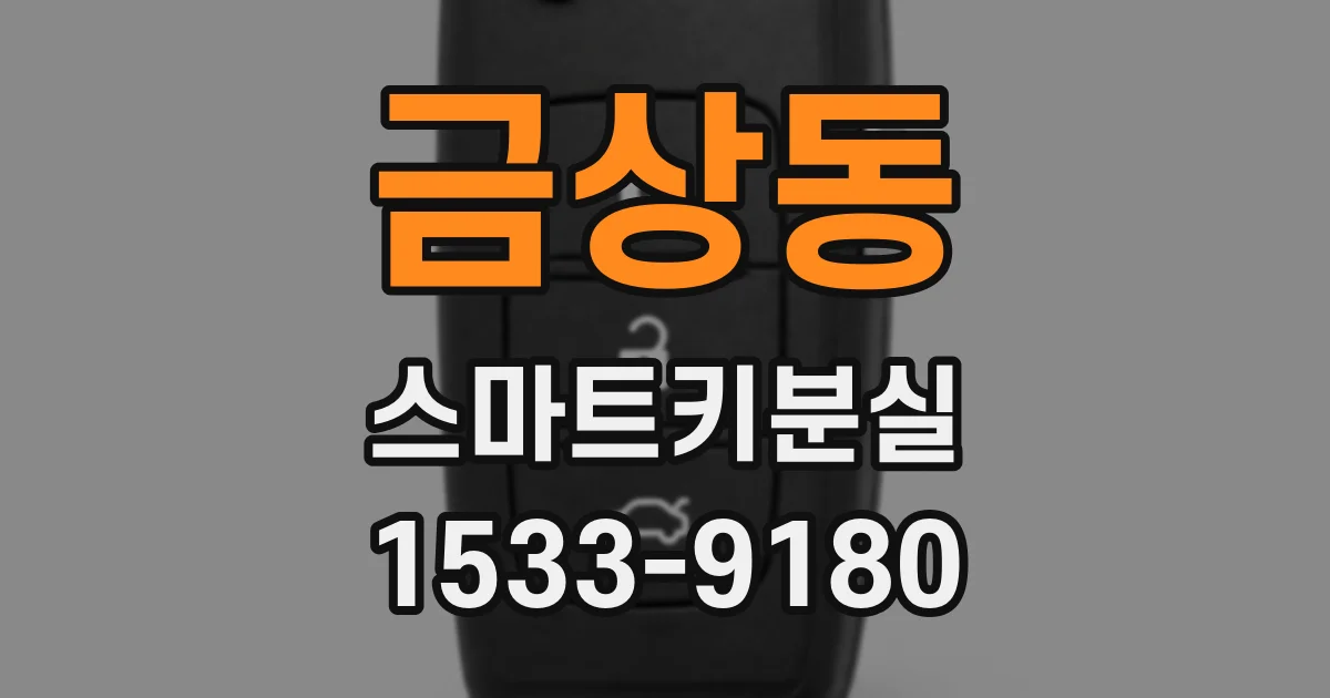 금상동 스마트키분실