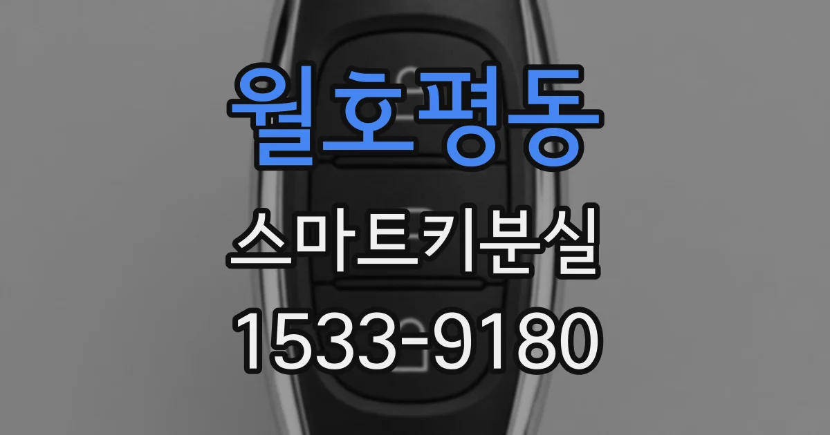월호평동 스마트키분실