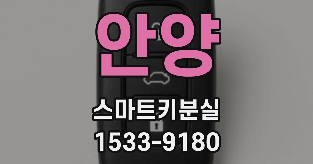 안양 스마트키분실
